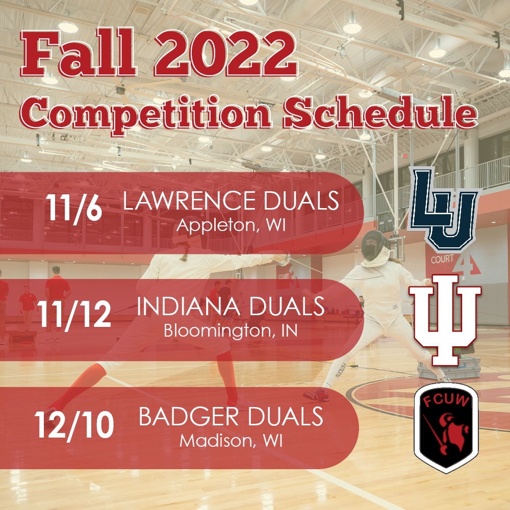 Fall 22 competetion schedule